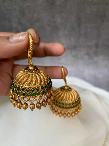 Jumbo kemp Hook jhumkas
