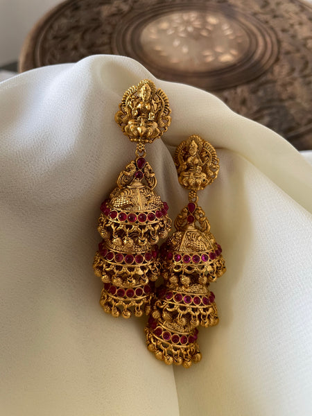 Lakshmy layered jhumkas