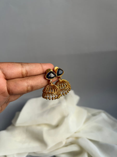 Candy stone cutwork Jhumkas