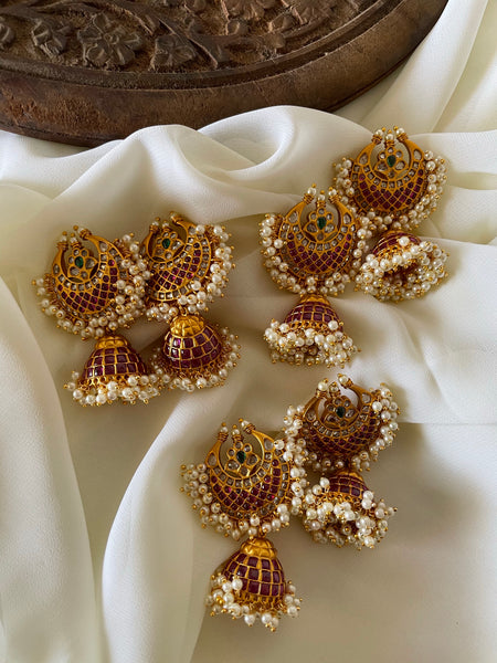 Kemp cluster Jhumkas (2 color options)