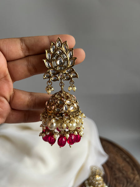 Polki look alike statement jhumkas