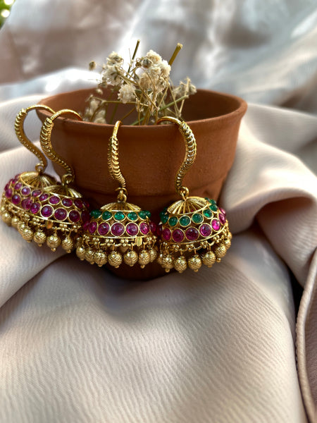 Traditional hook Jhumkas