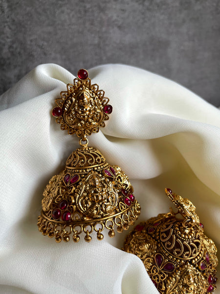 Jumbo Lakshmi jhumkas