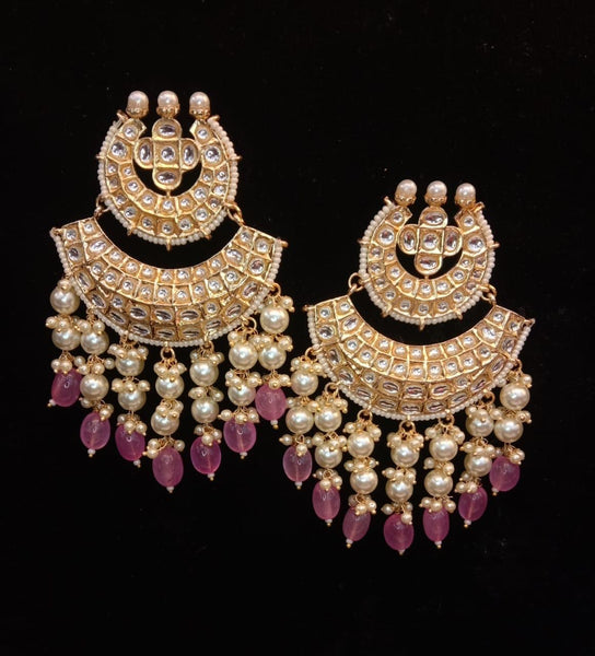 Double Chaand pearl Balis