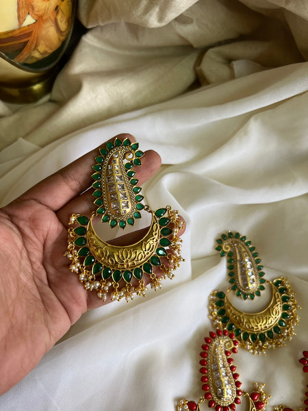 Jumbo lotus embossed Chaandbalis