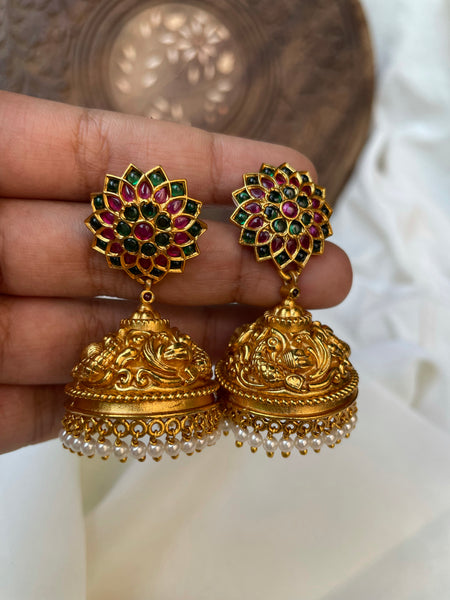 Kemp flower Nagas Jhumkas - 4 Colors