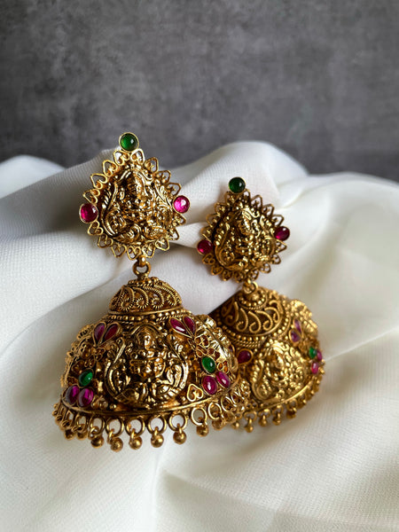 Jumbo Lakshmi jhumkas