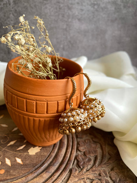 Traditional hook Jhumkas