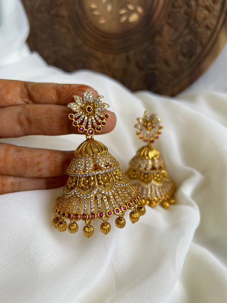Jumbo cutwork ad Jhumkas