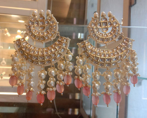 Double Chaand pearl Balis