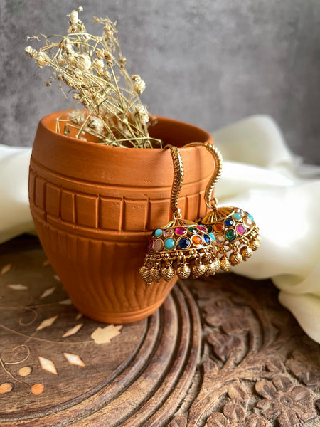 Traditional hook Jhumkas