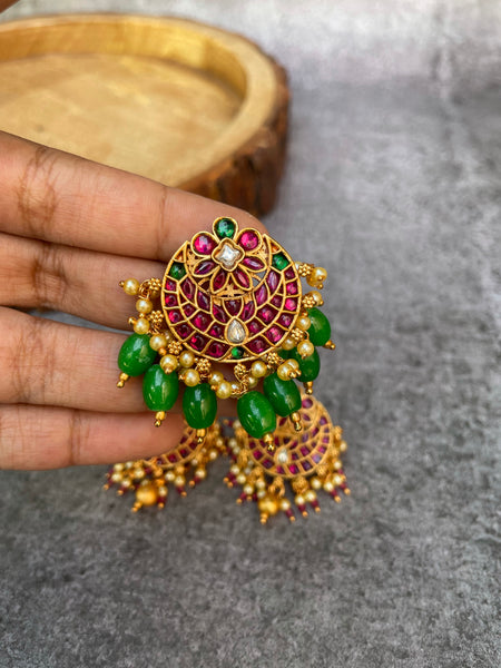 Original kemp onyx bead studs