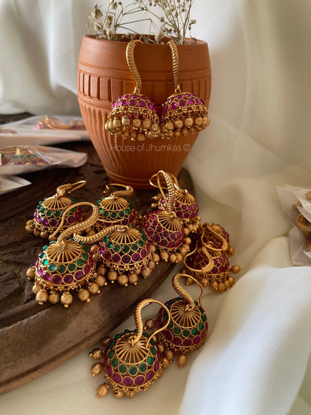 Traditional hook Jhumkas