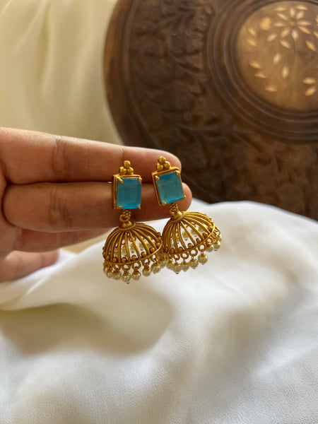 Budget cutwork Jhumkas