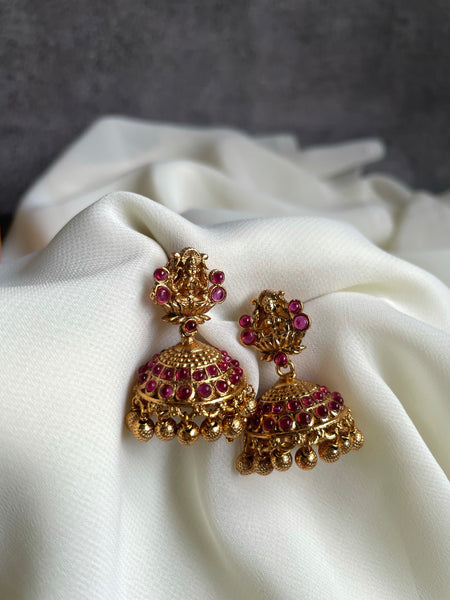 Tiny Lakshmi Jhumkas