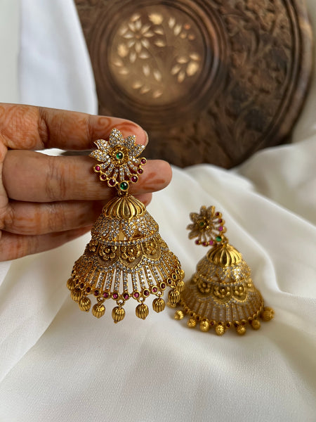 Jumbo cutwork ad Jhumkas