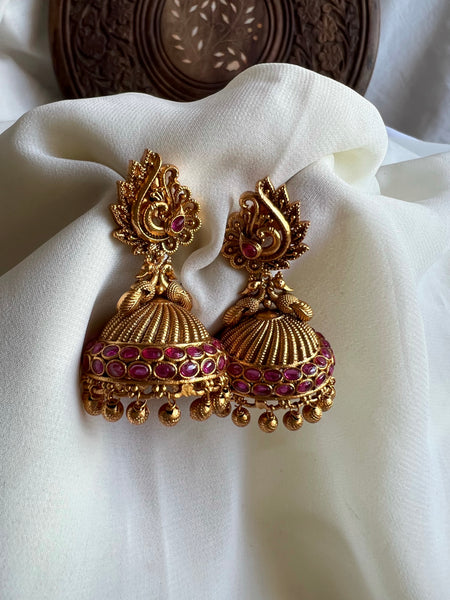 Peacock kemp Jhumkas