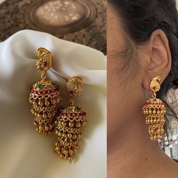 Vintage layered jhumkas - II