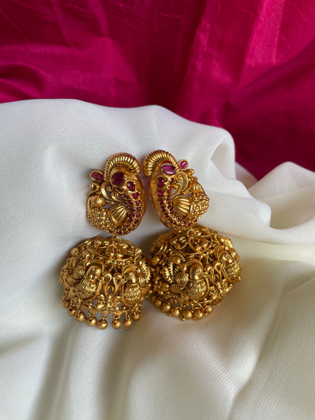 Mayoora temple Jhumkas