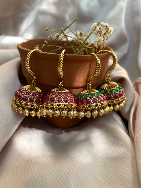 Traditional hook Jhumkas