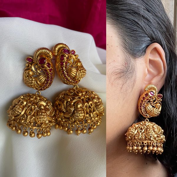 Mayoora temple Jhumkas