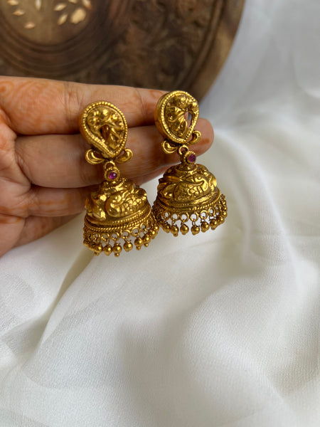 Gold look alike Mayil Jhumkas