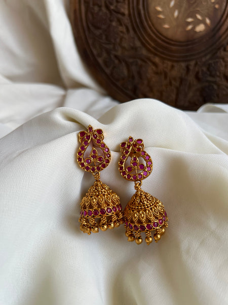 Kemp peacock bridal Jhumkas