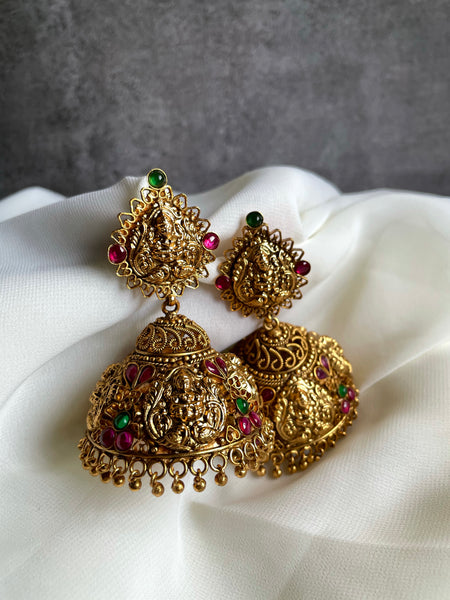 Jumbo Lakshmi jhumkas