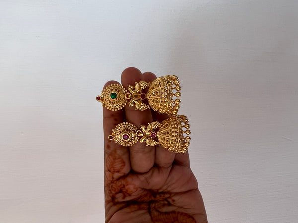 Gold like cutwork Jhumkas