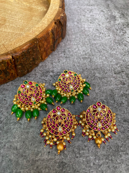 Original kemp onyx bead studs