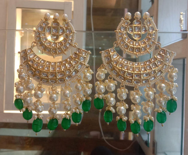 Double Chaand pearl Balis