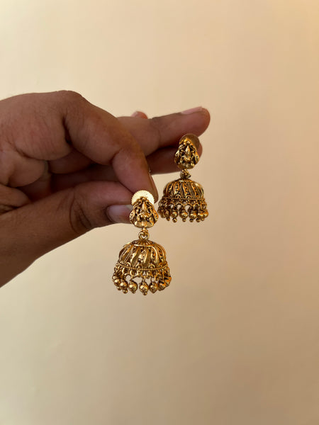 Little Lakshmi antique jhumkas