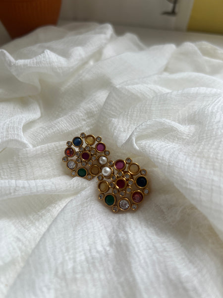 Jumbo Navaratna studs