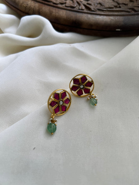 Kundan cutwork studs