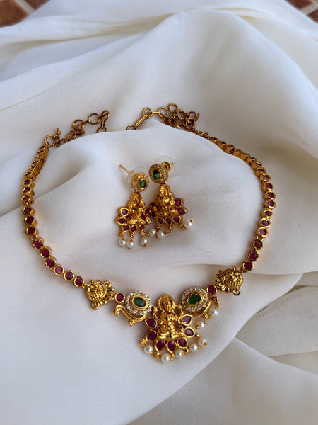 Kemp Lakshmi Necklace with studs
