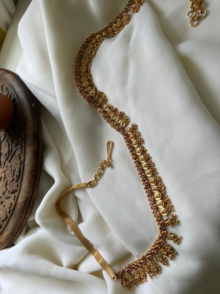 Lakshmi coin bridal hip chain