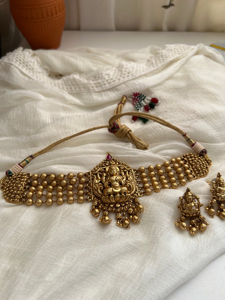 Nagas Lakshmi choker with studs