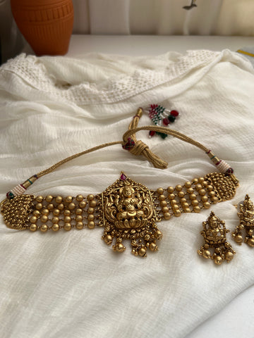 Nagas Lakshmi choker with studs