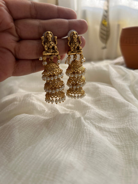 Lakshmi 3 step jhumkas