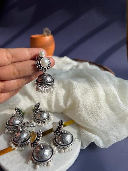 2 stone jhumkas