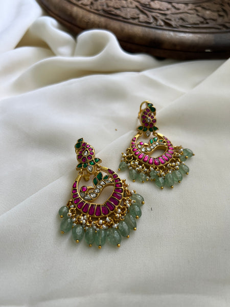 Kundan peacock Chaandbalis