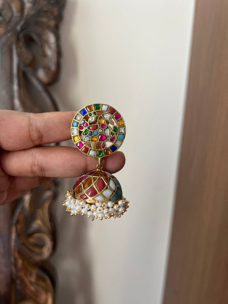 Kundan Annam vintage Jhumkas- pre book