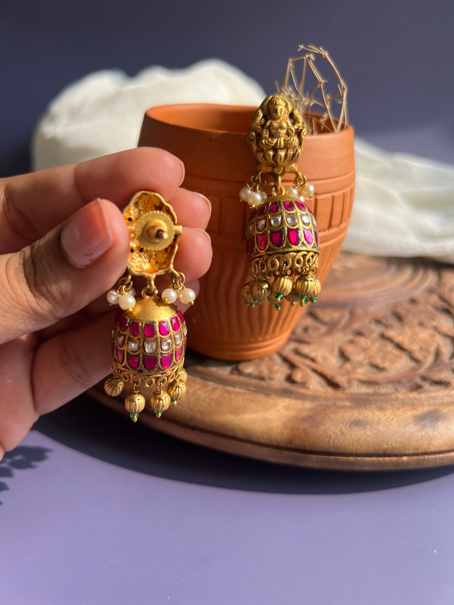 Nagas Lakshmi jhumkas