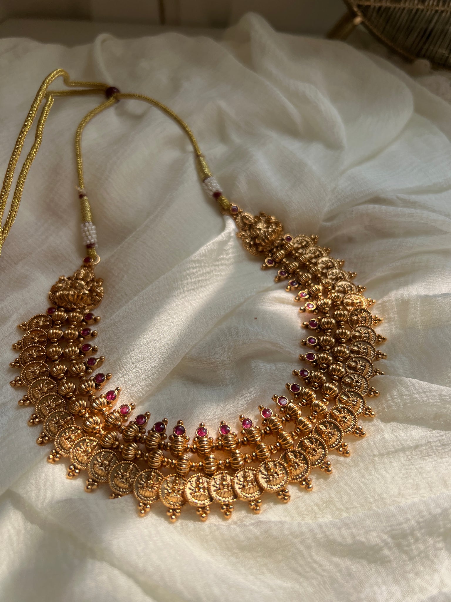 Kemp Lakshmi bridal necklace with jhumkas