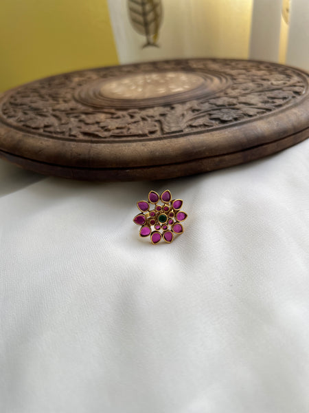 Kemp flower bridal ring
