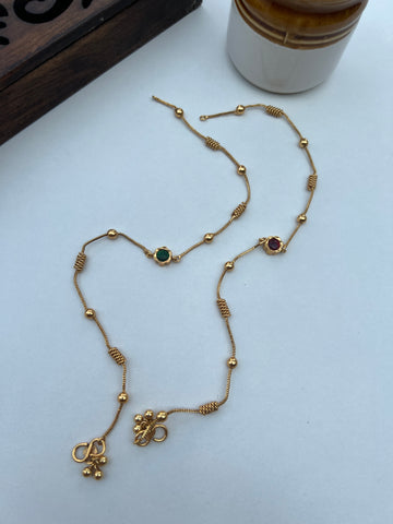 Kundan reversible anklets