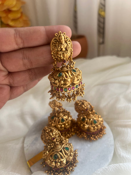 Lakshmi kemp intricate jhumkas