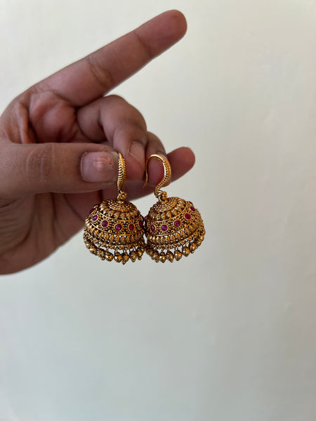 Kemp antique hook jhumkas