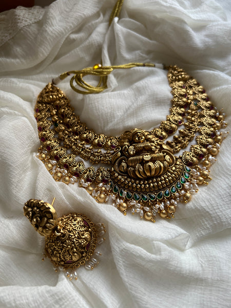 Nagas premium necklace with jhumkas