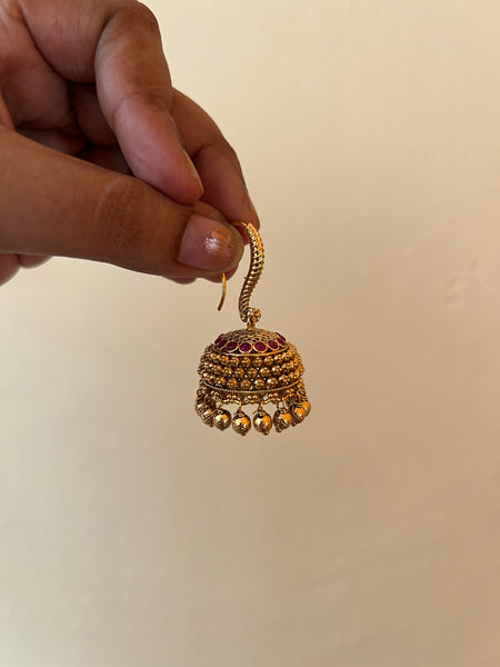 Bridal kemp hook jhumkas